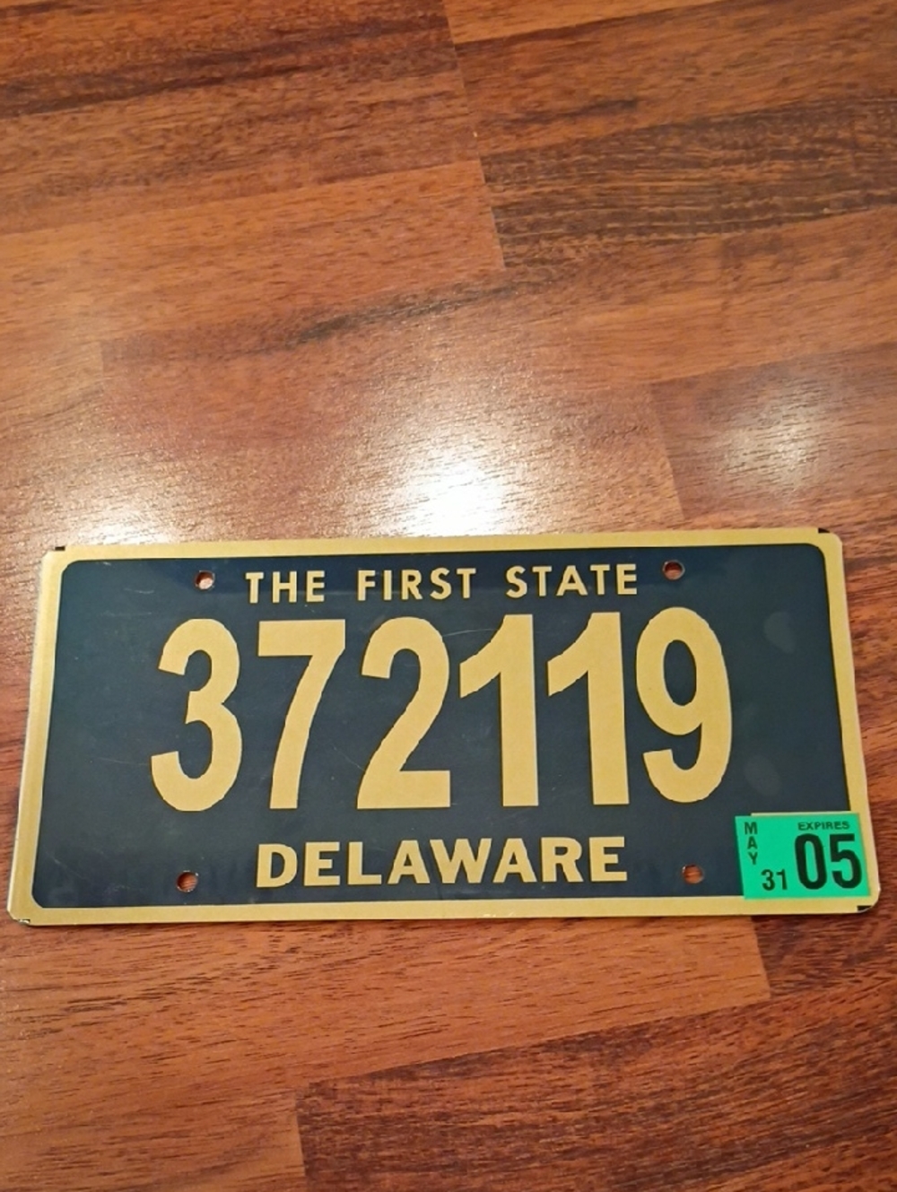 Delaware license plate 2005